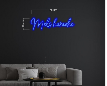 Mels Karaoke + I love Mrthankyou ( 2 signs) | LED Neon Sign