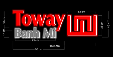 Enseigne au néon LED personnalisée pour entreprise