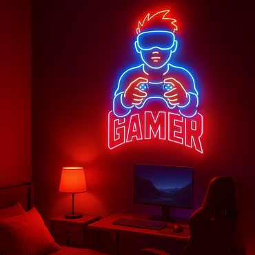 Gamer Neon Signs – Wall Art for Bedrooms and Game Zones