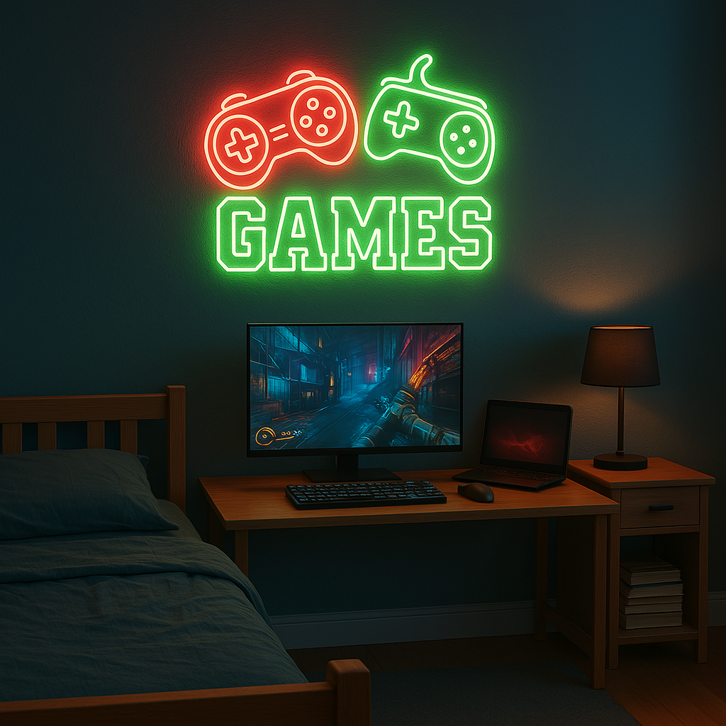 Gaming Neon Signs – Wall Art for Bedrooms and Game Zones