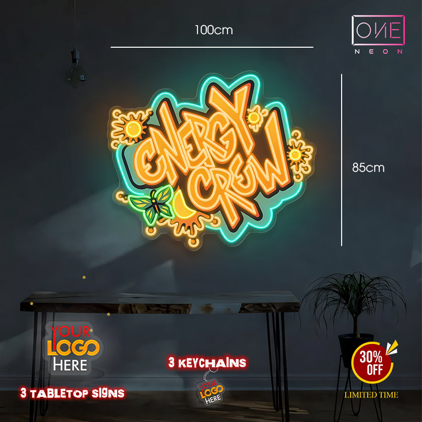 ENERGY CREW | LED Neon Sign (waterproof option)