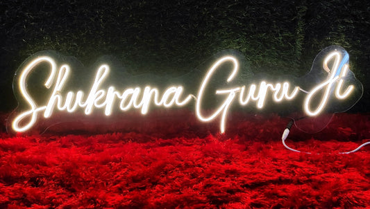 shukrana guru ji| LED Neon Sign