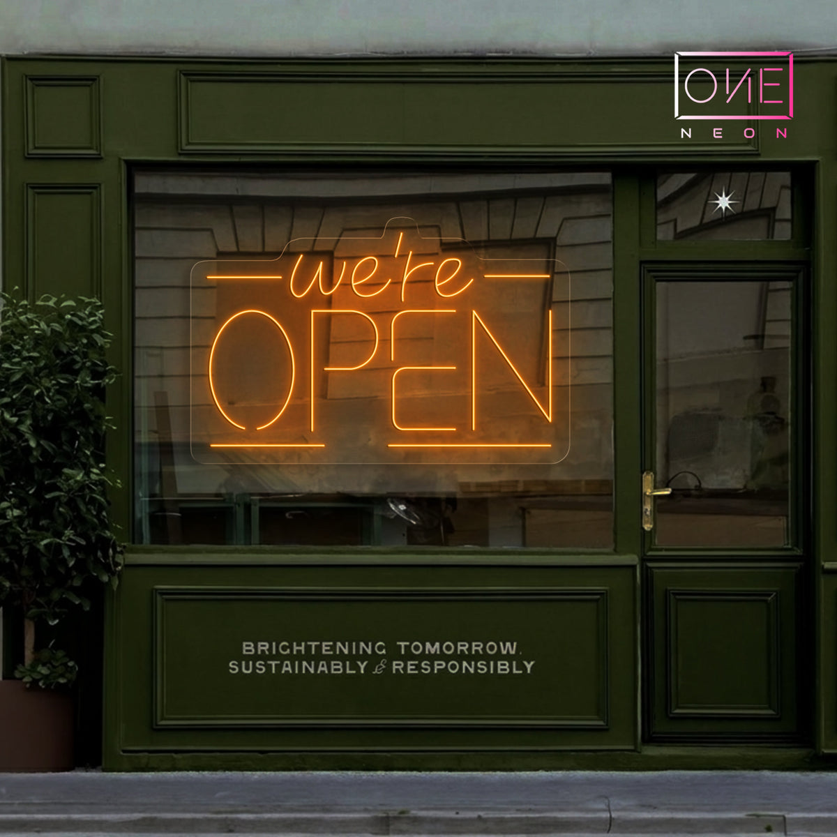 We're Open Led Neon Sign