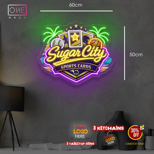 Sealed wax+ sweet single x2 + The sweet spot+ the shocase+ Sugar city ( 6 signs)| LED Neon Sign