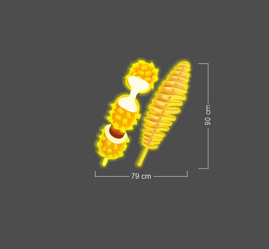 Corndog and Tornado Tomato | LED Neon Sign