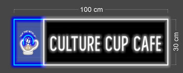 CULTURE CUP CAFE | LED Neon Sign ( 2 signs) (outdoors)
