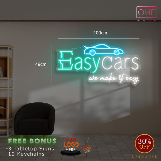 Easycars| LED Neon Sign (2 signs)
