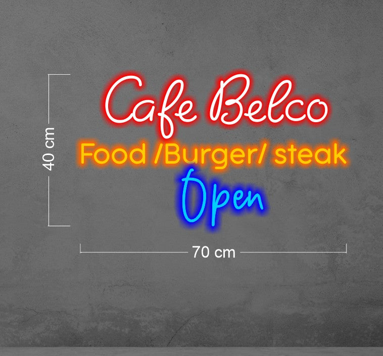 Cafe Belco| LED Neon Sign