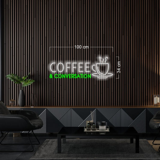 COFFEE & CONVERSATION| LED NEON SIGN