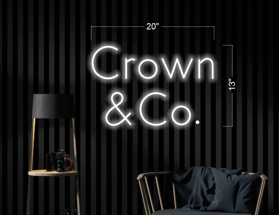 Enseigne au néon LED personnalisée pour entreprise