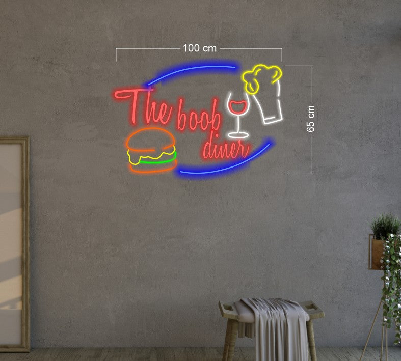 The boob diner| LED Neon Sign