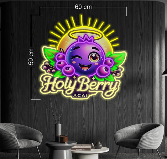 HOLY BERRY ACAI | LED Neon Sign