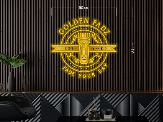 Golden Fadz fade your day | LED Neon Sign