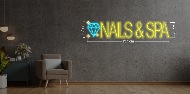 Nails | 2 LED Neon Signs
