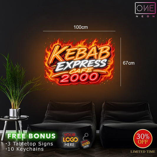 Kebab express cafe 2000| LED Neon Sign