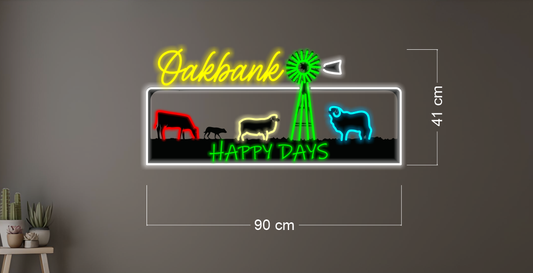 Oakbank happy days| LED Neon Sign