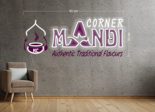 CORNER MANDI | LED Neon Sign