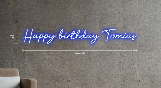 Happy birthday Tomias | LED Neon Sign