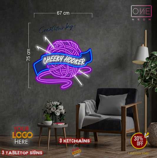 CHEEKY HOOKER | LED Neon Sign