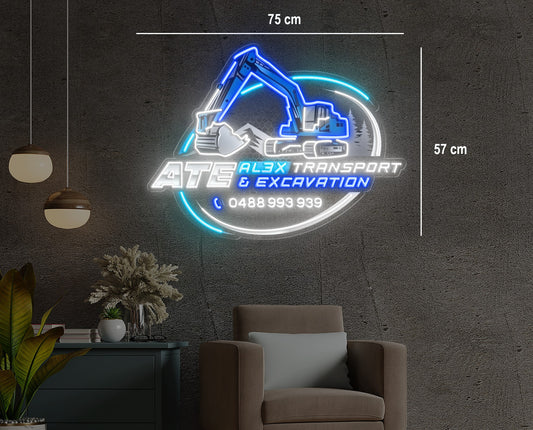ATE ALEX TRANSPORT & EXCAVATION | LED Neon Sign