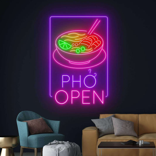 Pho Open | Enseigne au néon LED