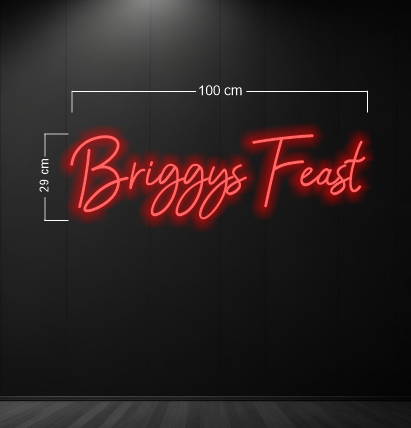 Briggys Feast| LED Neon Sign