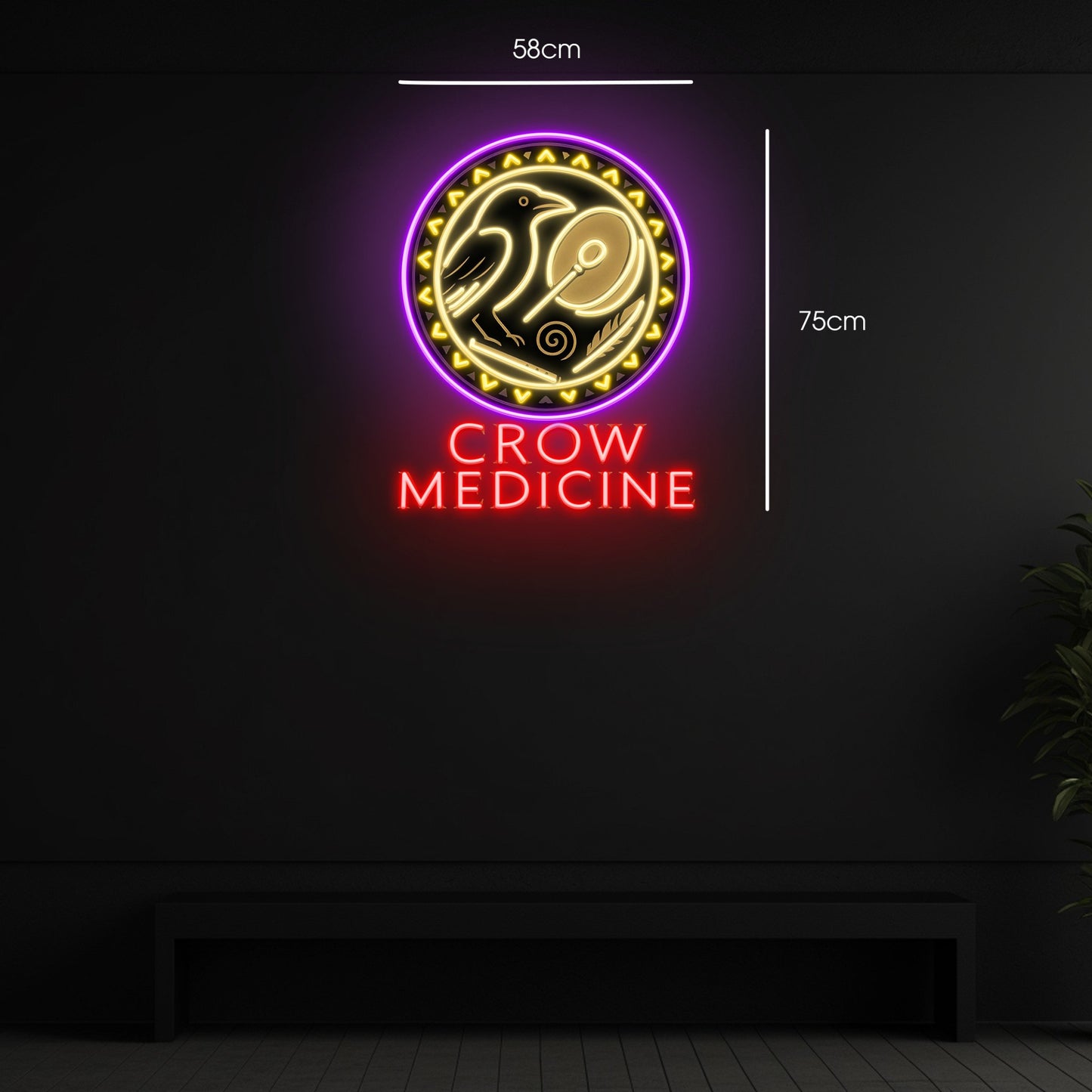 Crow medicine | LED Neon Sign
