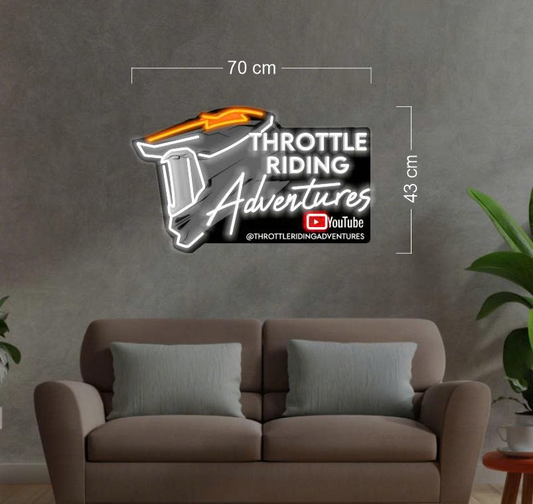 THROTTLE RIDING | LED Neon Sign
