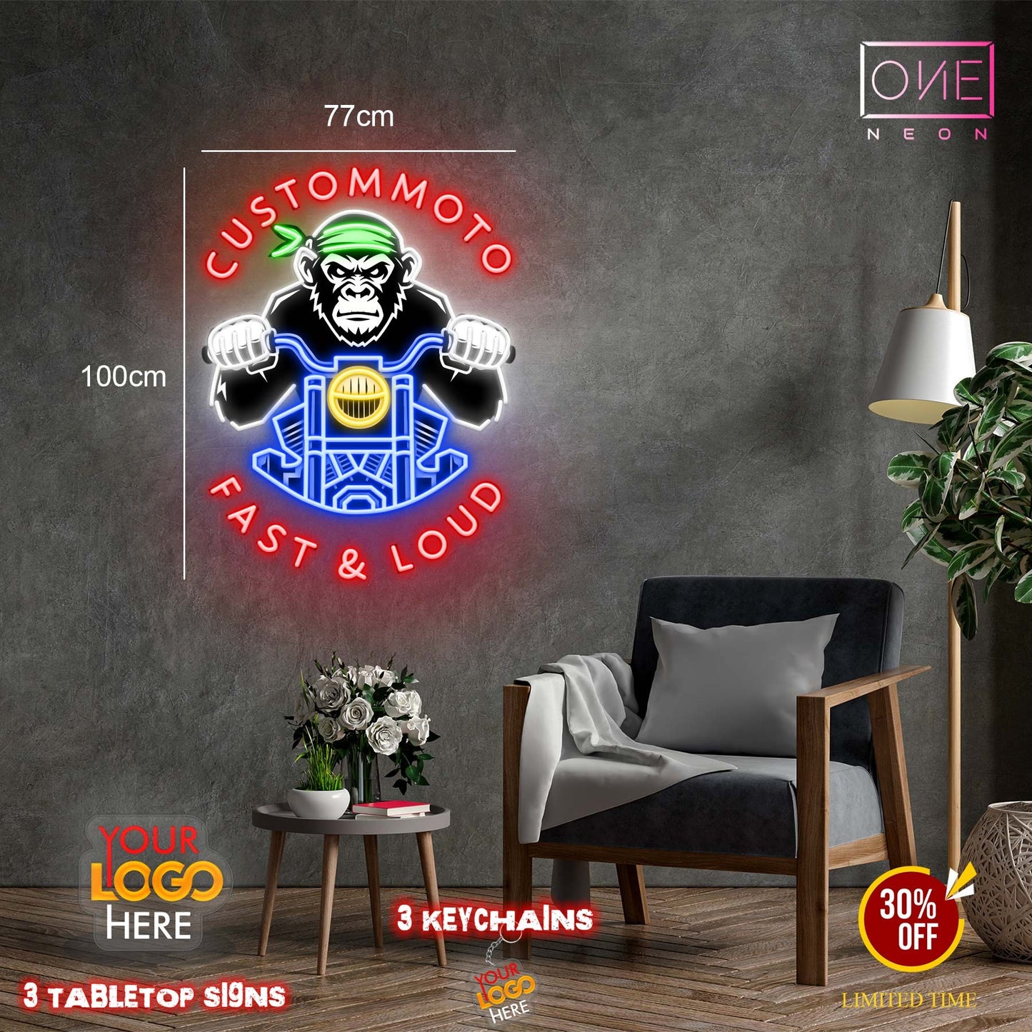 Enseigne au néon LED personnalisée pour entreprise