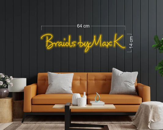 Braids by Max K | LED Neon Sign