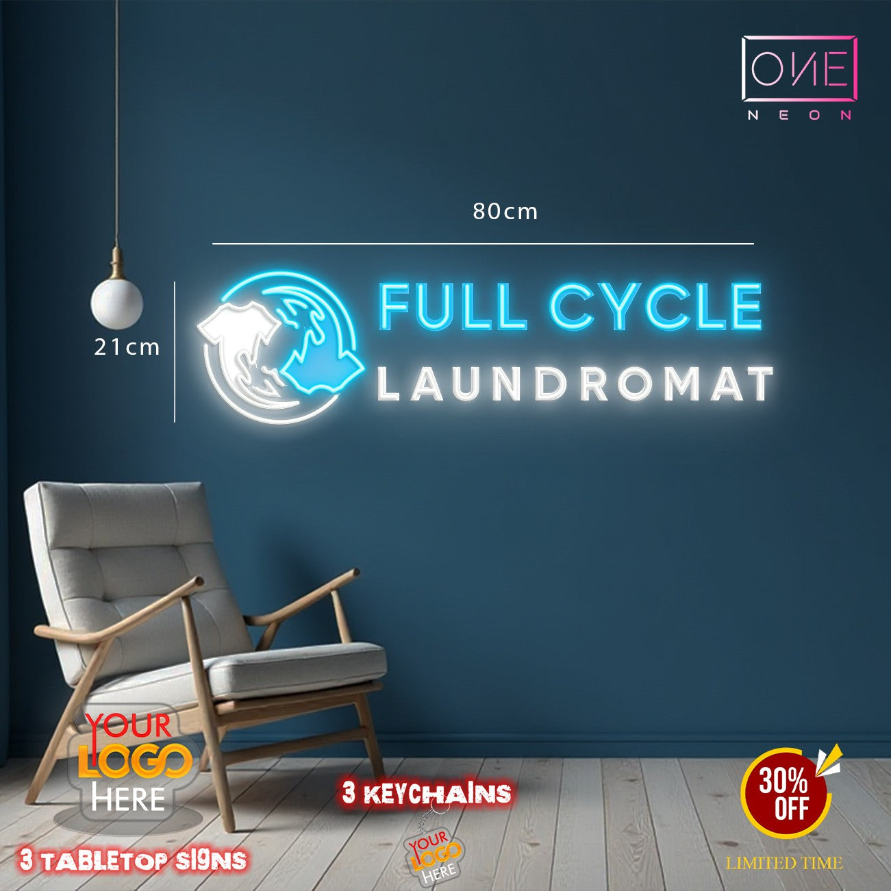 FULL CYCLE | LED Neon Sign (4 signs)