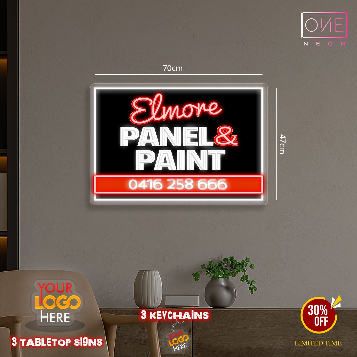 Elmore PANEL & PAINT | LED Neon Sign