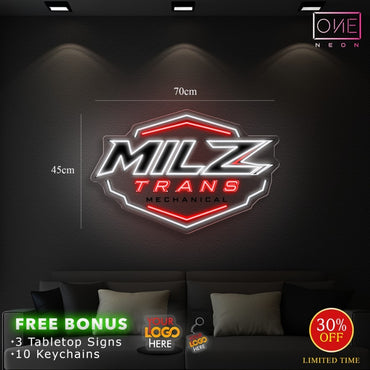 Advanced tilt and to+ Milz trans mechanical ( 2 signs) | LED Neon Sign