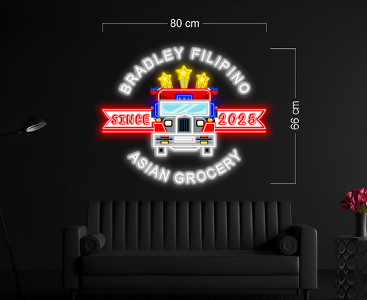 BRADLEY FILIPINO & ASIAN GROCERY | LED Neon Sign