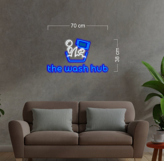 THE WASH HUB | LED Neon Sign