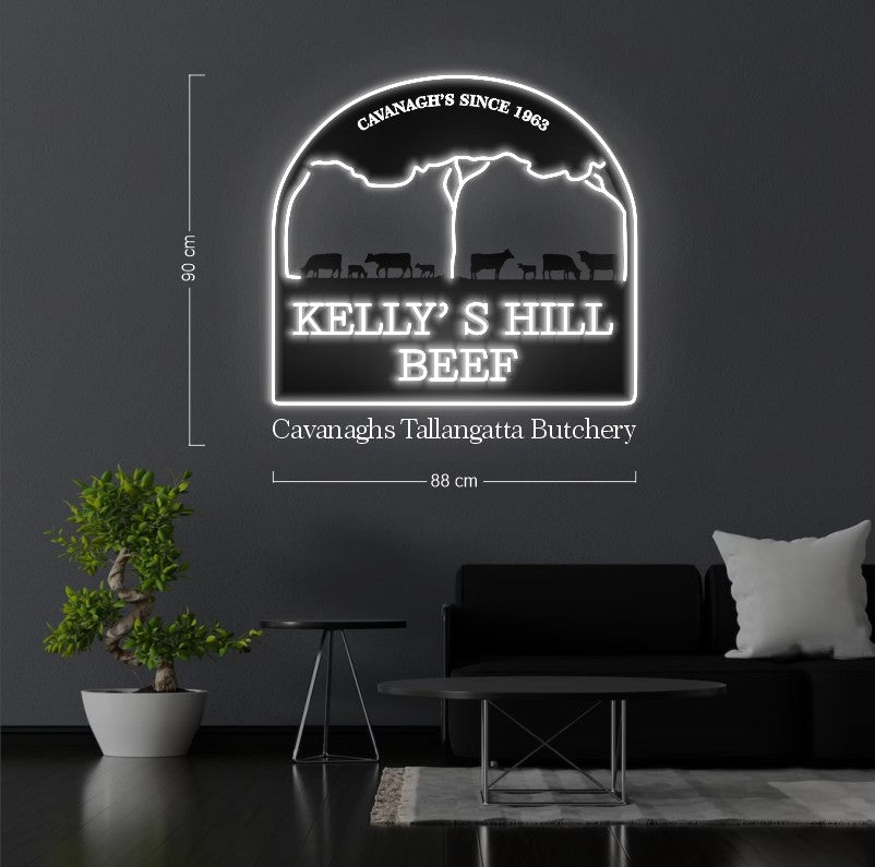 KELLY'S HILL BEEF | LED Neon Sign