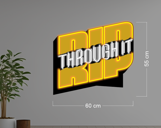 THROUGH IT | LED Neon Sign