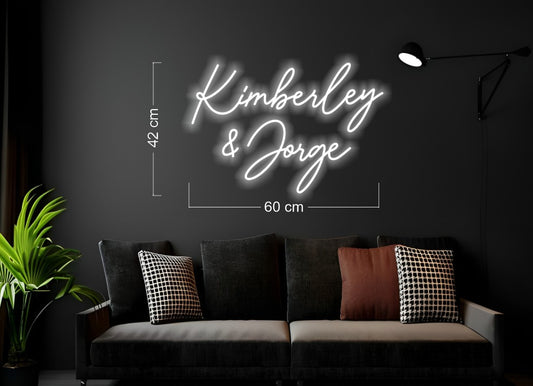KIMBERLEY & JORGE | LED Neon Sign