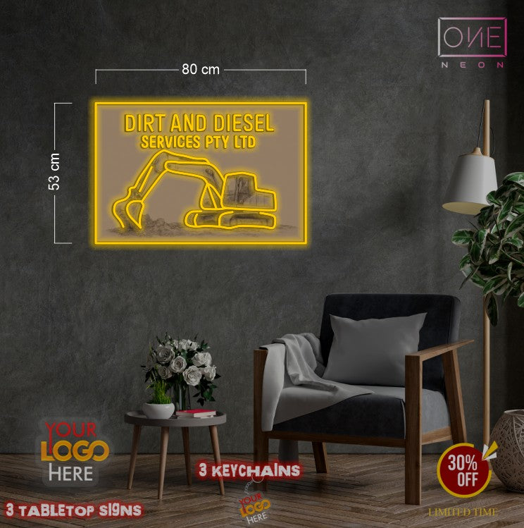 DIRT AND DIESEL | LED Neon Sign (2 SIGNS)