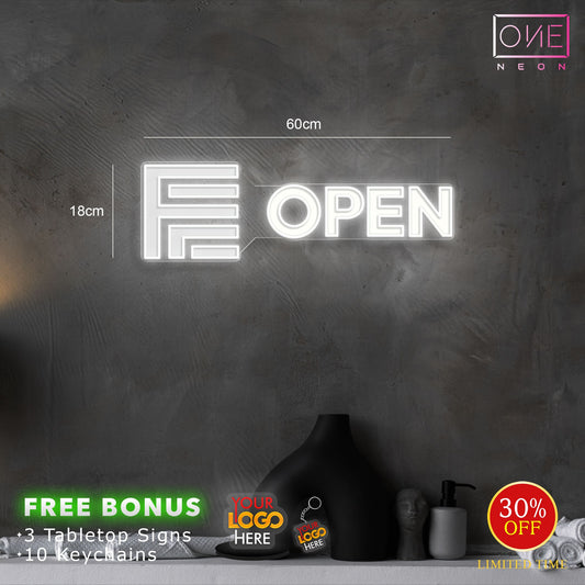 OPEN logo | LED Neon Sign (RGB)
