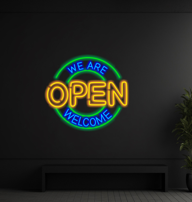 Enseigne au néon LED personnalisée pour entreprise