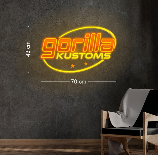Gorilla Kustom| LED Neon Sign