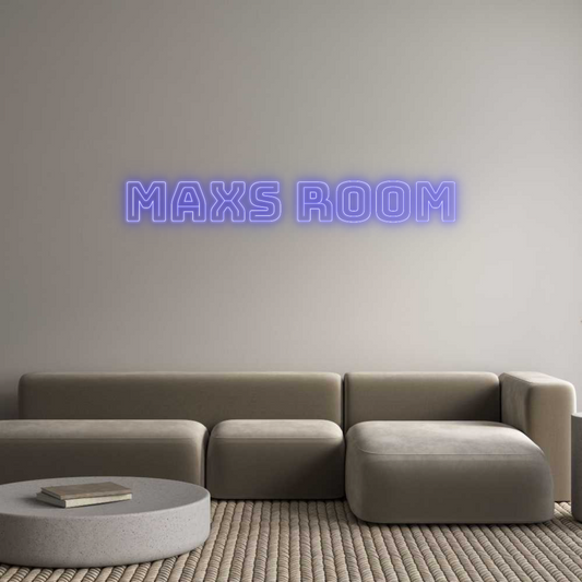 Custom Neon: Maxs room