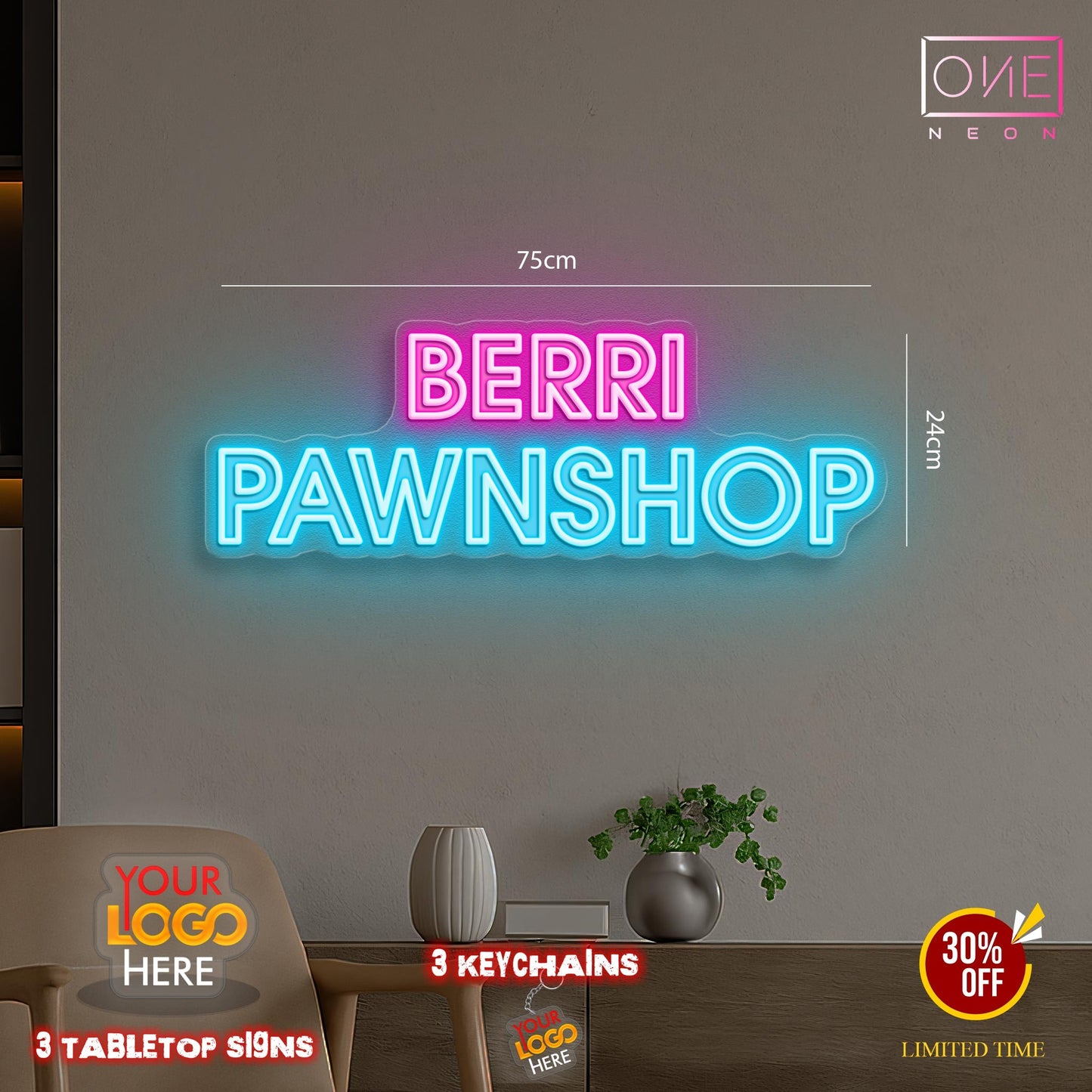 BERRI PAWNSHOP | LED Neon Sign