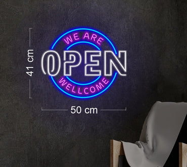 CUSTOM LOGO & OPEN SIGN | LED Neon Sign (2 signs)