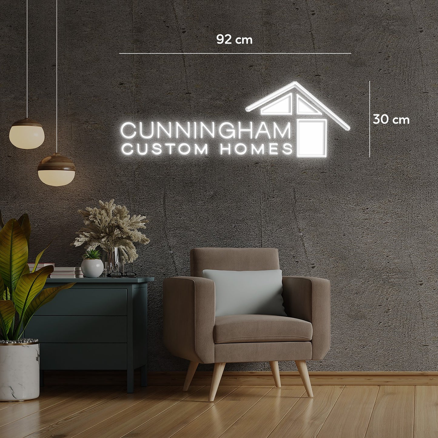 CUNNINGHAM CUSTOM HOMES | LED Neon Sign