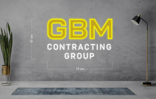 GBM Contracting Group | LED Neon Sign
