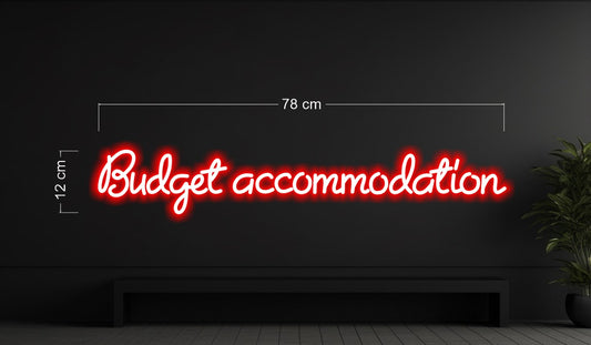 Budget Accomodation | LED Neon Sign