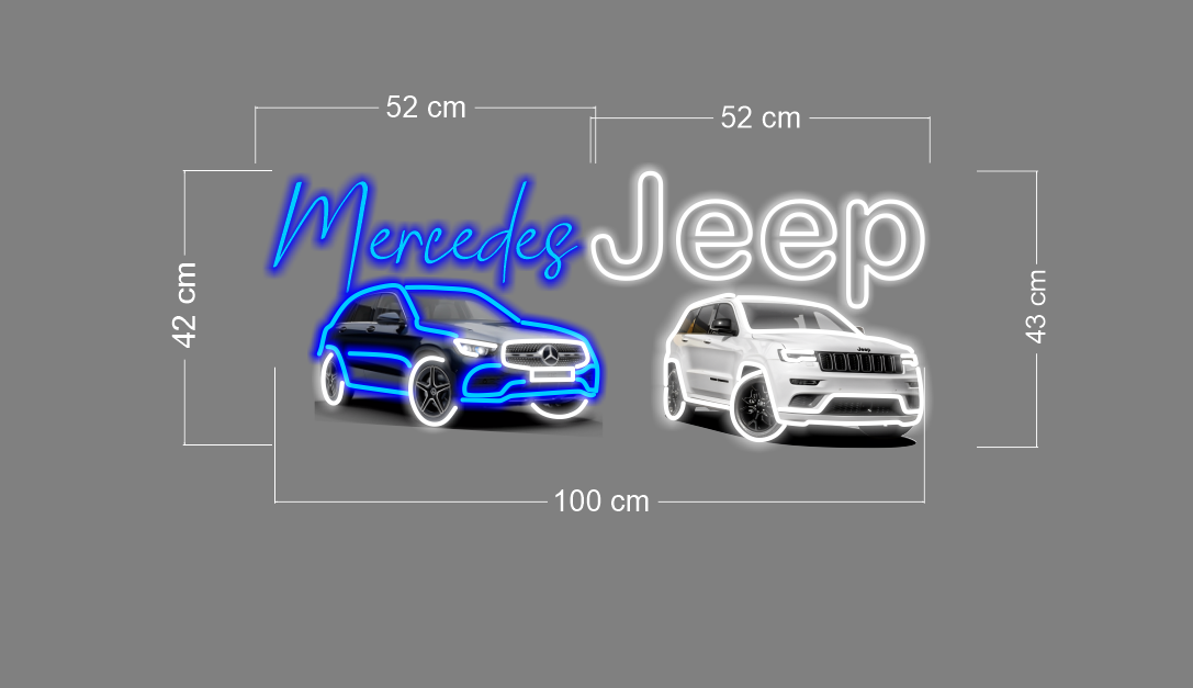 Jeep & Mercedes | LED Neon Sign