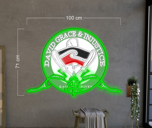 David Grace& Injustice | LED Neon Sign